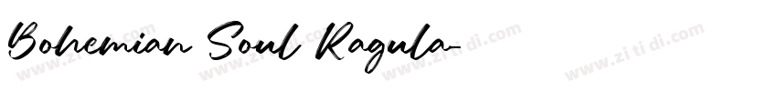 Bohemian Soul Ragula字体转换